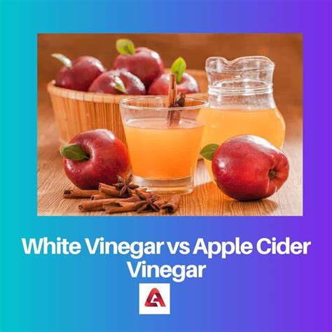 regular vinegar vs apple cider.